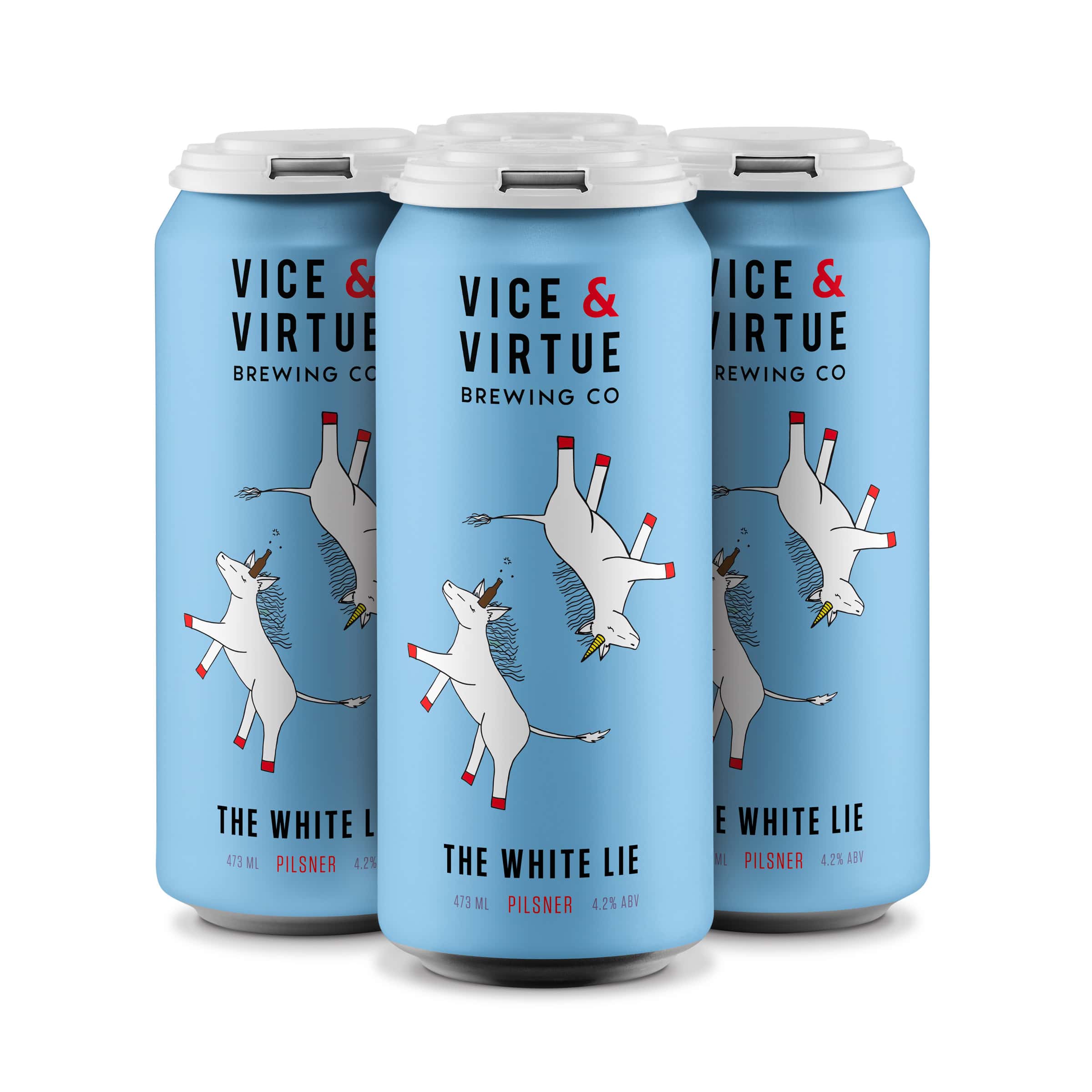 Vice & virtue Brewing The White Lie Beer 4 pack