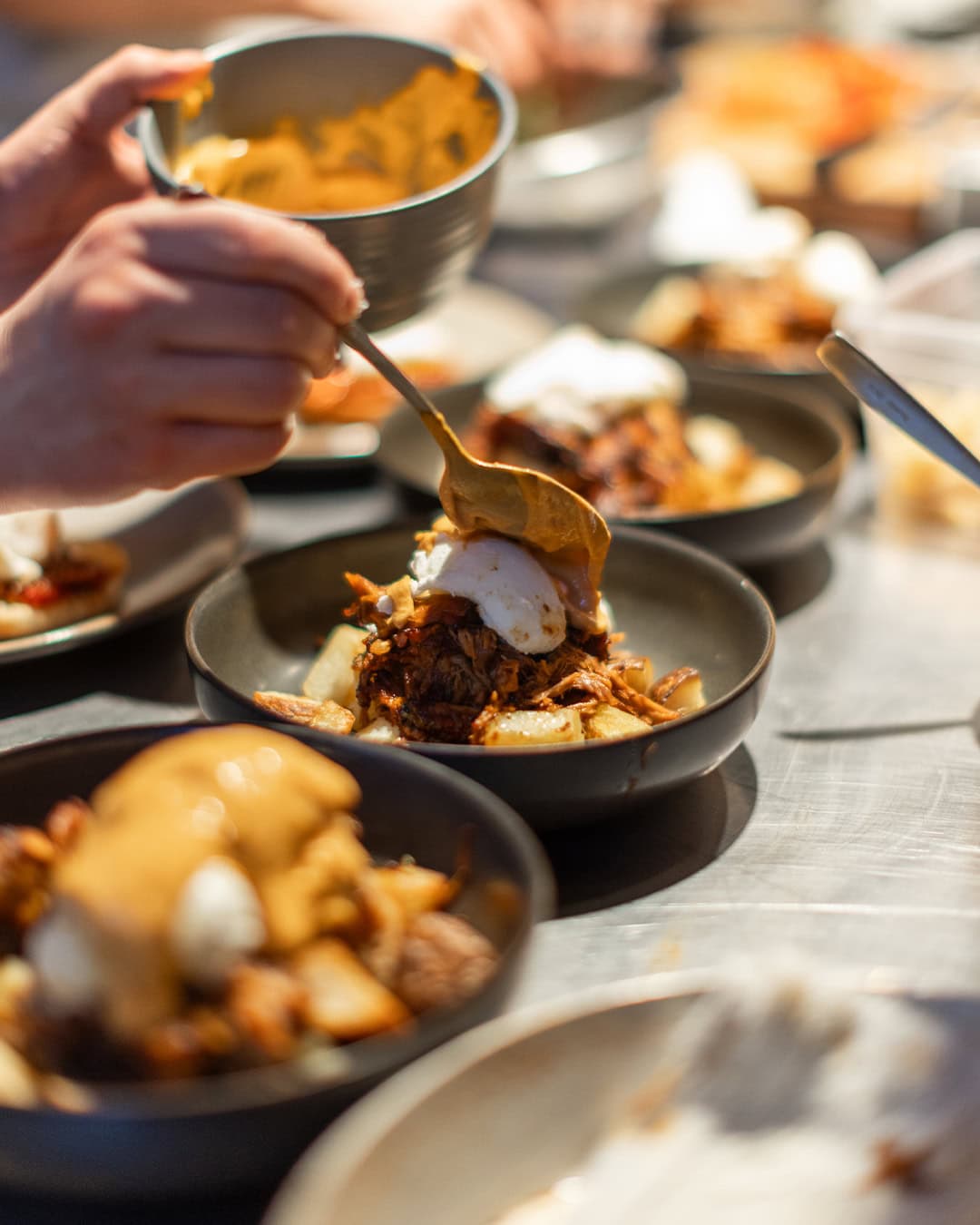 brunch dishes at vice & virtue brewing kelowna6 chef making brunch dishes at vice & virtue brewing kelowna