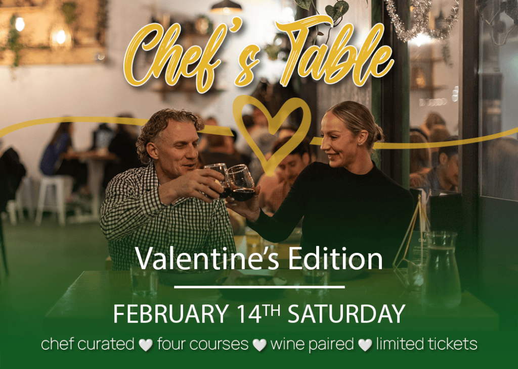 valentines day chef's table at vice & virtue brewing kelowna