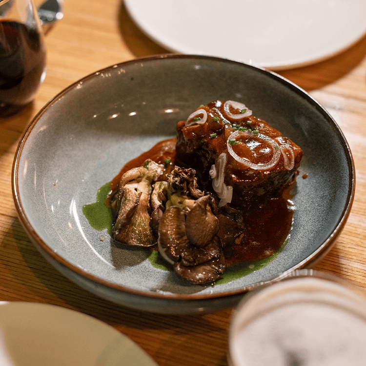chef's table food at vice & virtue brewing kelowna
