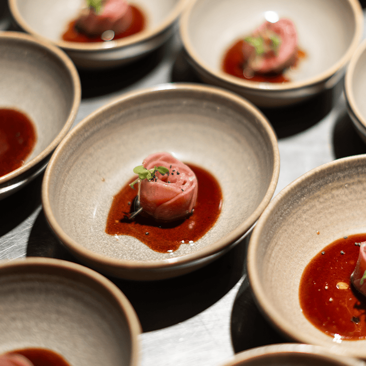food at chef's table at vice & virtue brewing kelowna